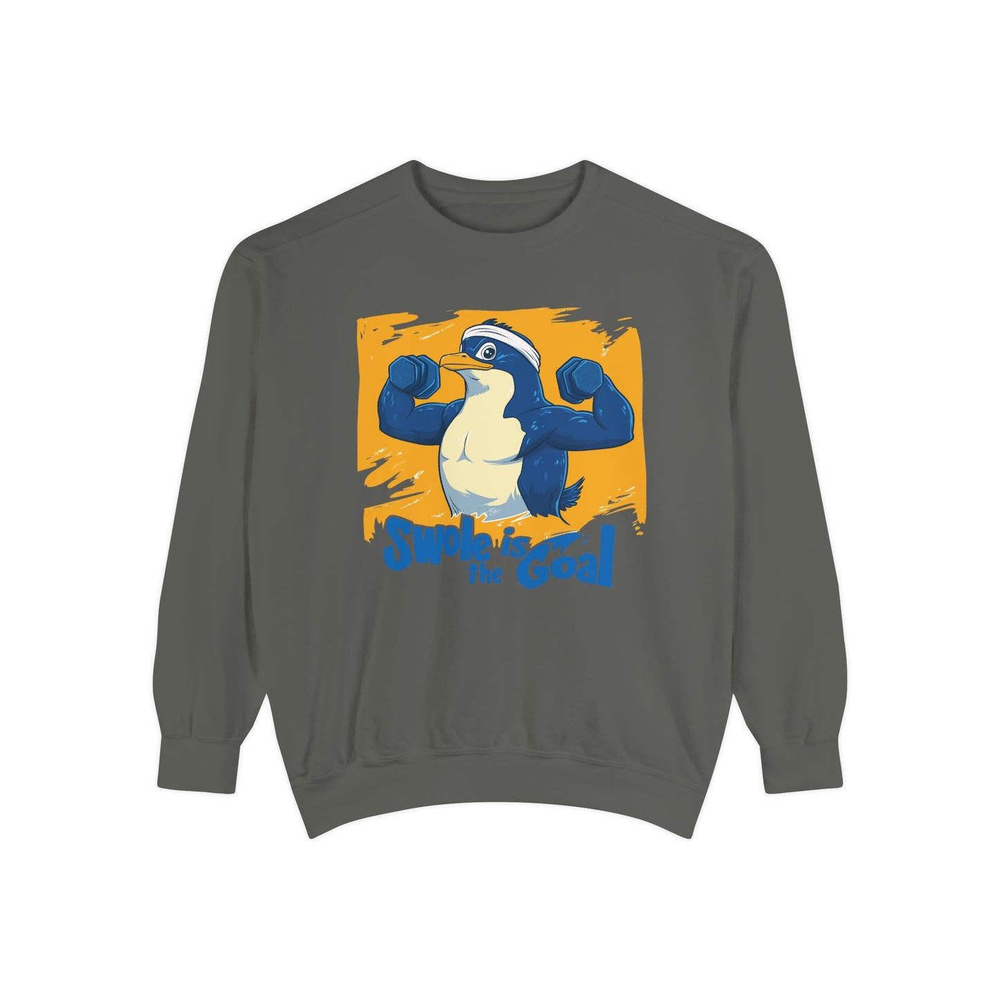 Premium Sweatshirt - Cartoon Penguin Swole