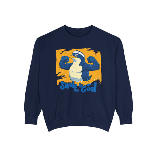 Premium Sweatshirt - Cartoon Penguin Swole